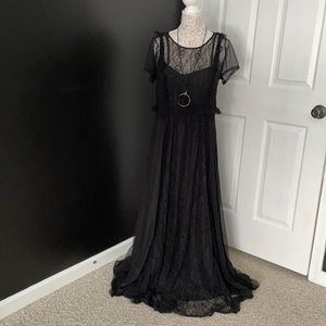 Black Lace Witchy Dress